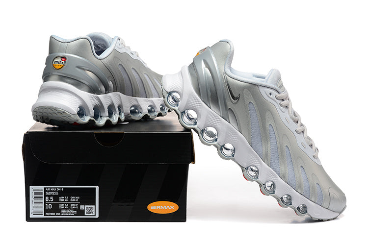 Nike Air Max DN Silver Running-Style Sneakers