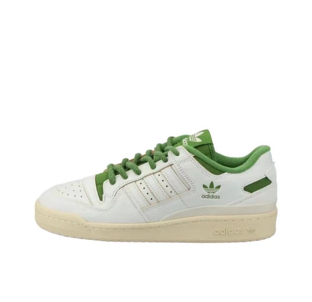 Adidas Forum Low White and Green Sneakers FZ6296