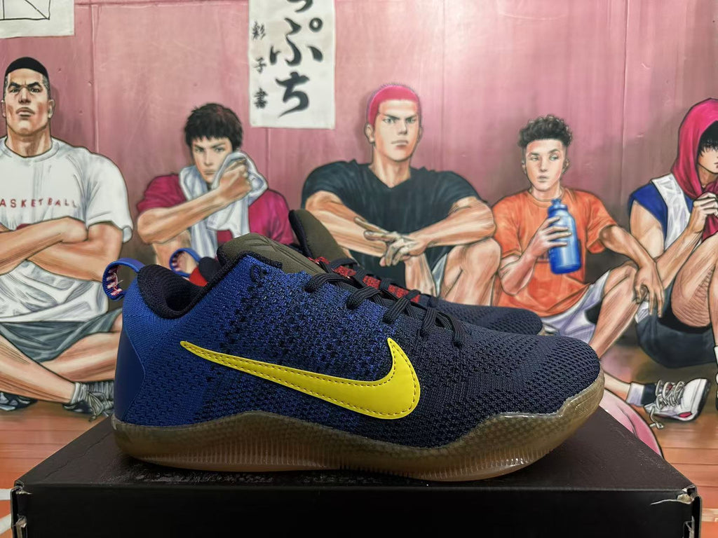 Nike Kobe Basketball Shoes in Navy, Red and Yellow