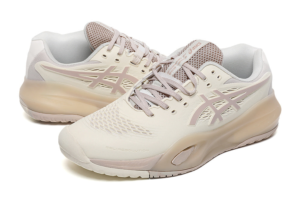 ASICS GEL-RESOLUTION Tennis Shoes Cream Pink