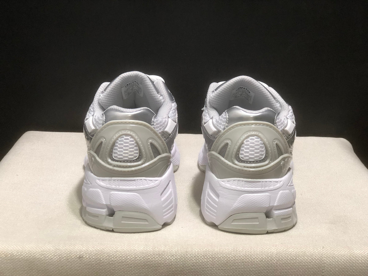 TAP Retro Chunky Sneakers in White and Silver