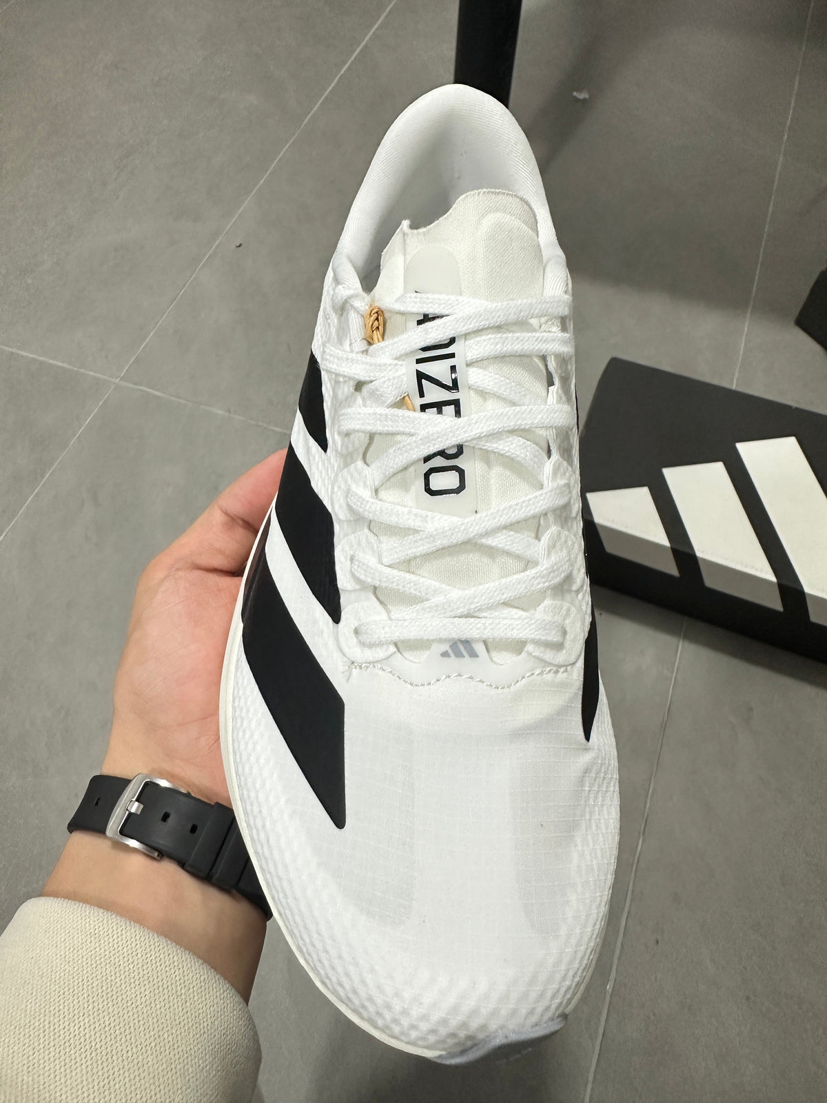 adidas Adizero Lightstrike Pro White Running Shoes JR4736