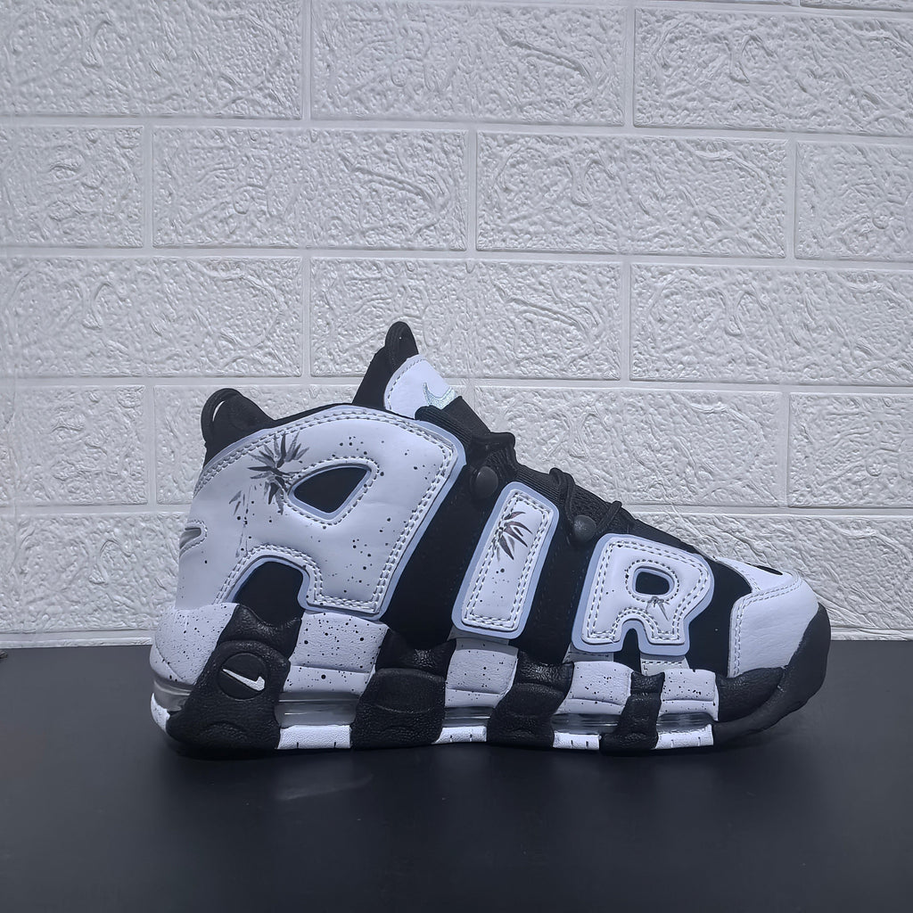 Nike Air More Uptempo Panda Black and White Sneakers