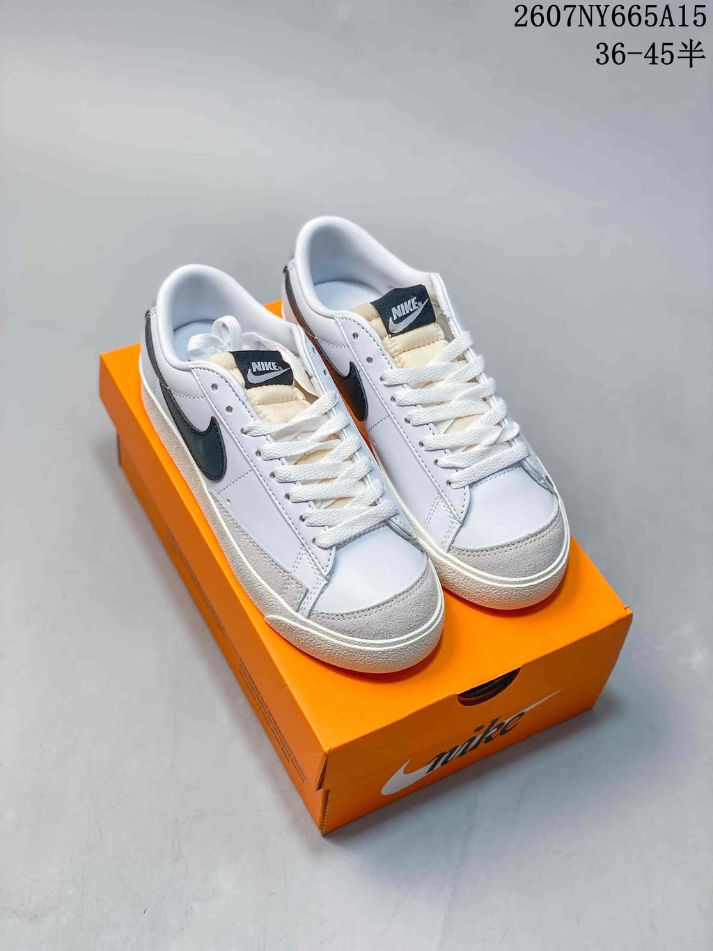 Nike Blazer Low Premium White Black Sneakers CI9888-001