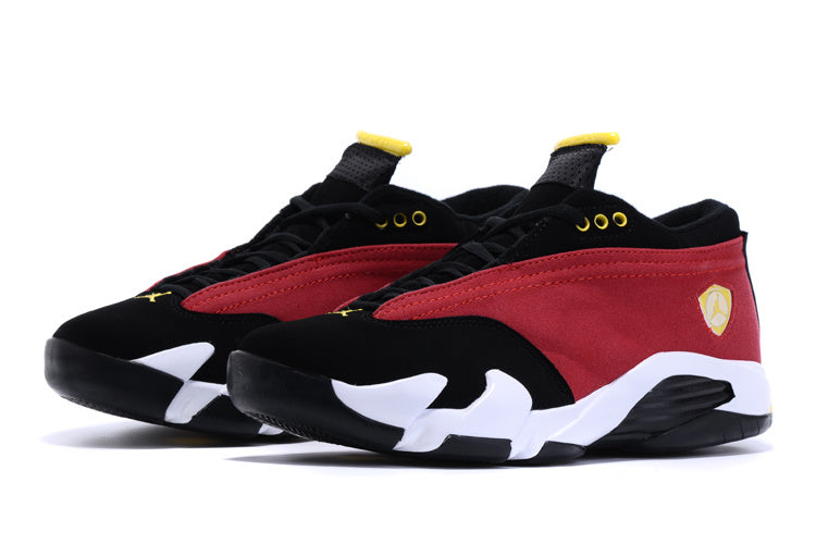 Jordan 14 Low Sneakers in White and Black
