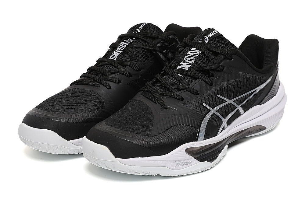 ASICS Black and White Court Sneakers
