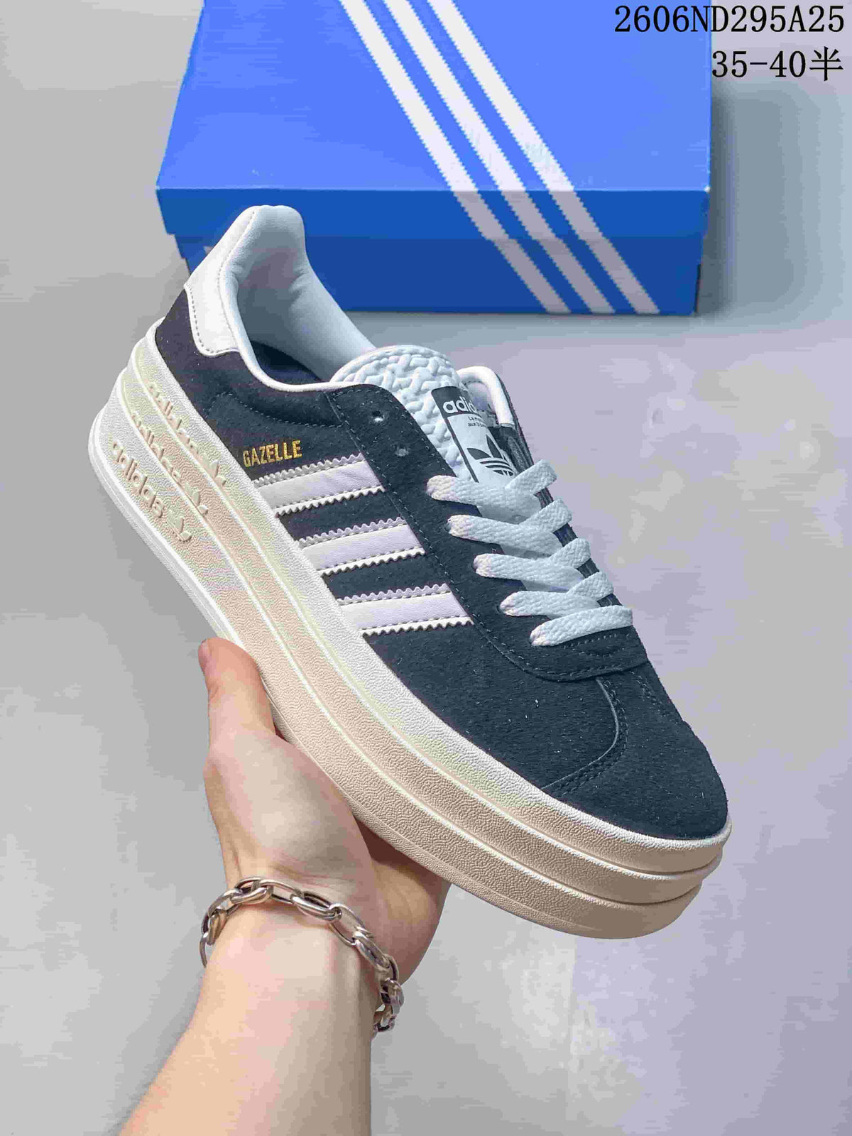 adidas Gazelle Bold Women's Sneakers Dark Navy White 2606ND295A25
