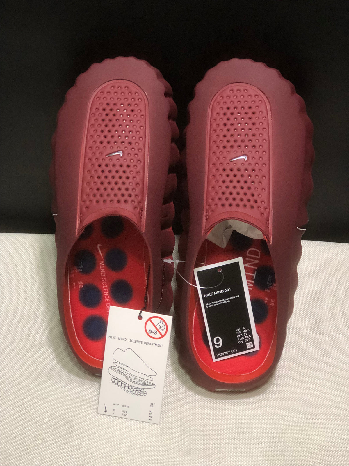 Nike Mind 001 Recovery Slides HQ4307-601 Red