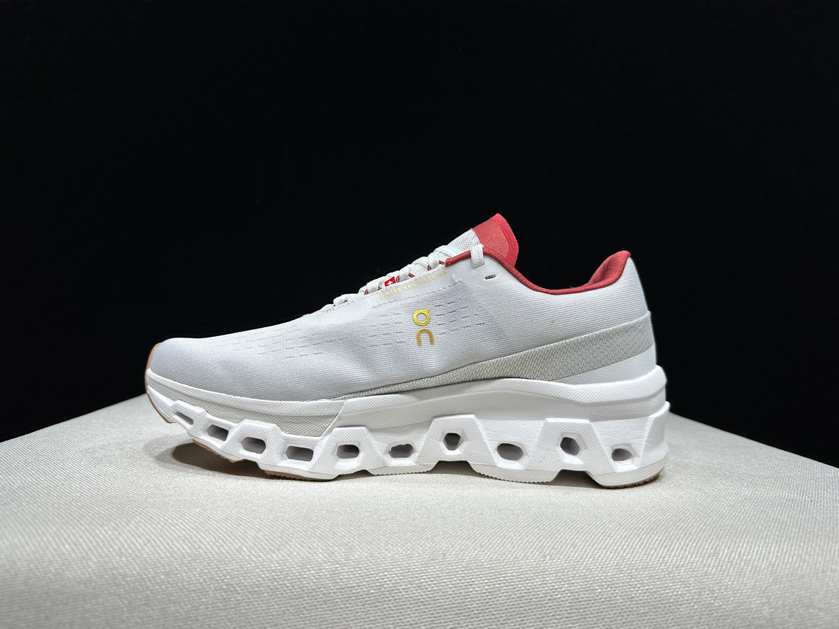 On Cloudmonster 2 Running Shoes Pearl Ivory Gold