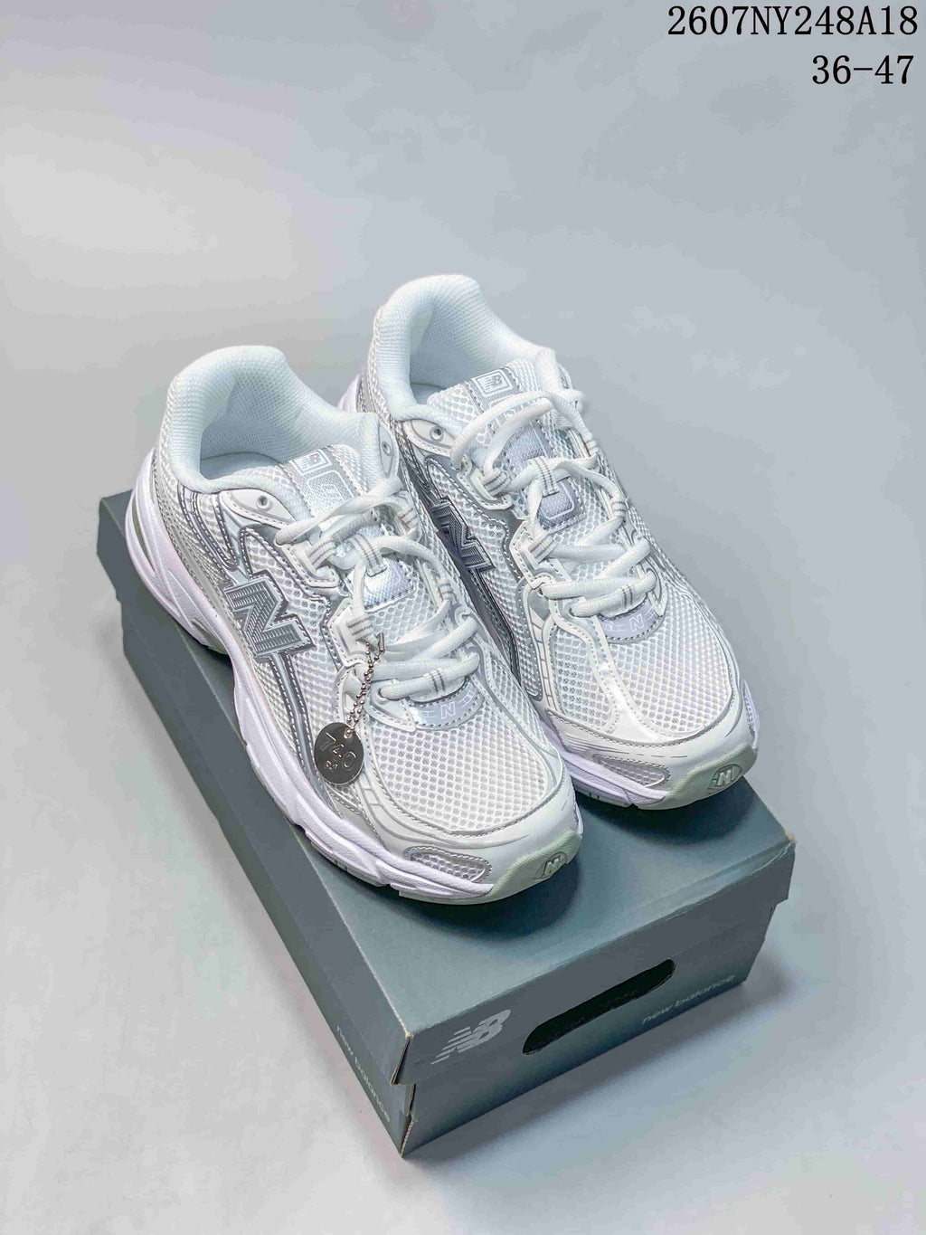 New Balance 740 White Silver Casual Sneakers 79158E