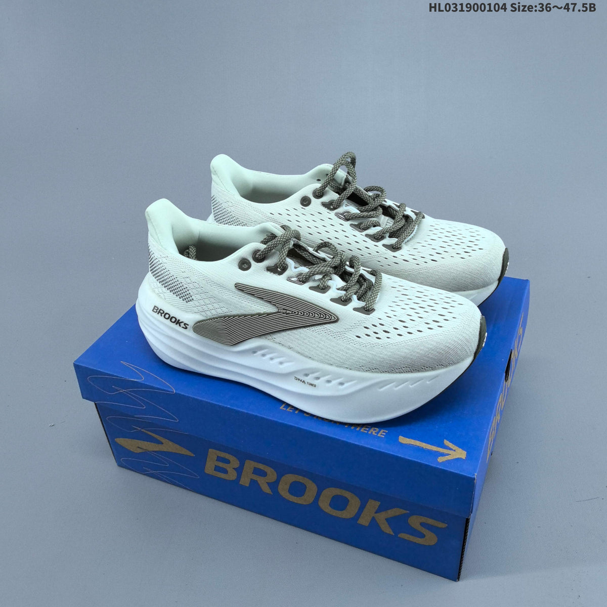 Brooks Glycerin Max Running Shoes, White and Lime