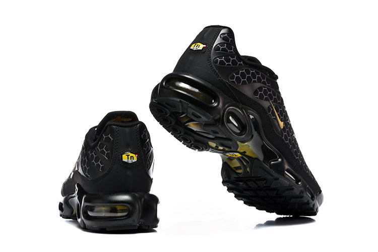 Nike Air Max Plus Black and Gold Sneakers