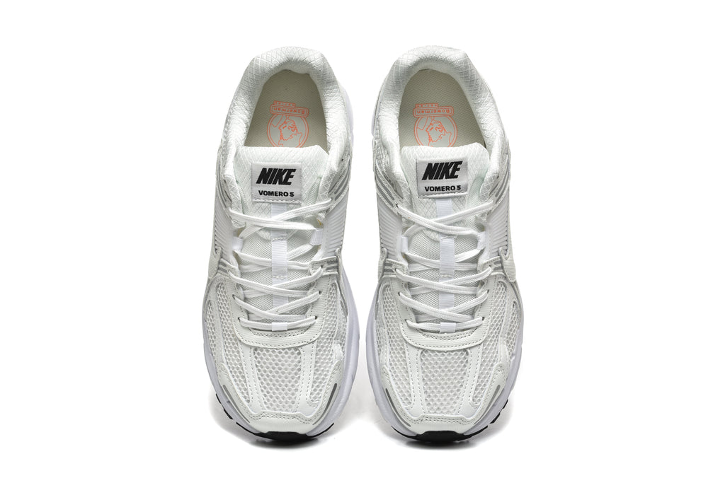 Nike Vomero 5 White and Grey Sneakers