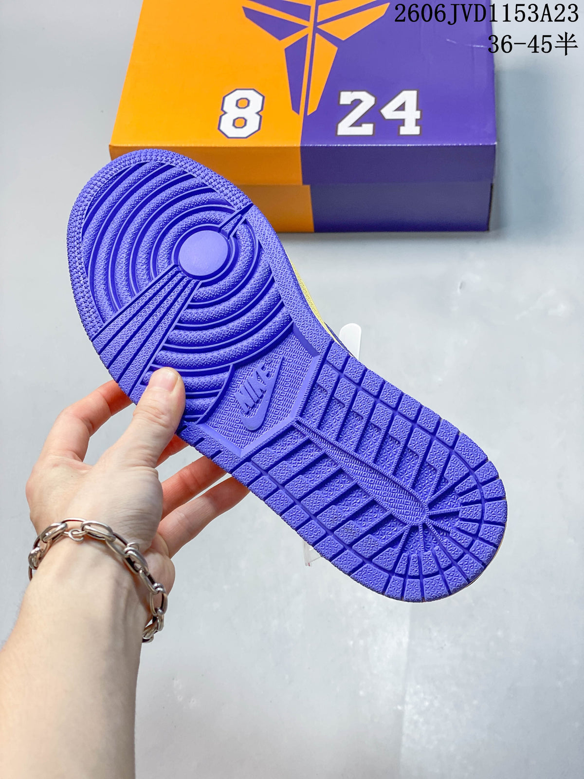 Nike Low-Top Sneakers in Yellow and Purple