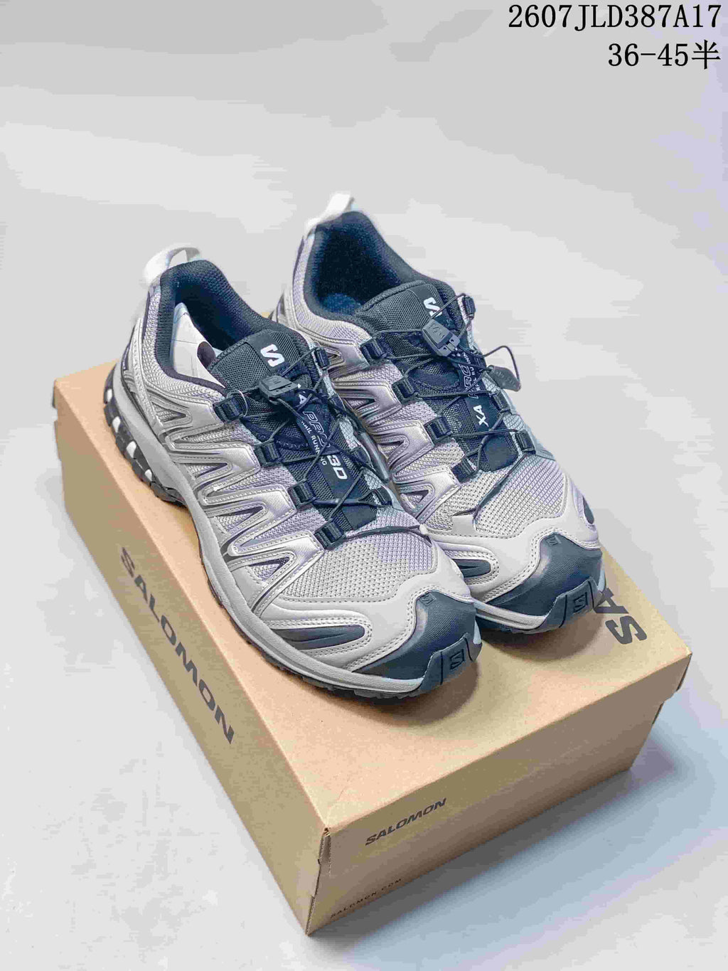 Salomon XA PRO 3D Trail Sneakers Silver and Black 2607JLD387A17