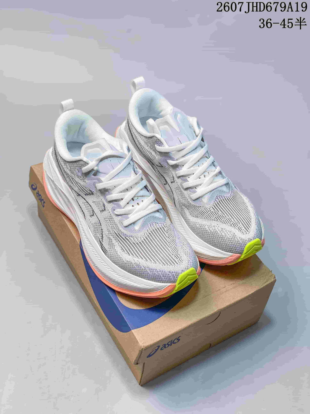 ASICS Superblast 2 Paris Running Shoes Gray White Coral