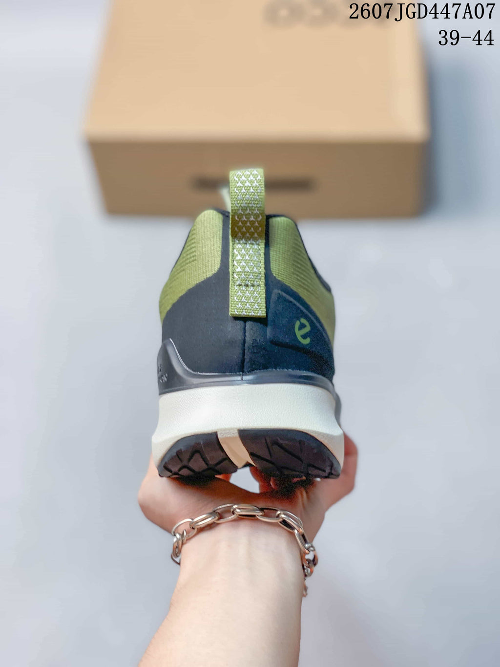 ECCO 710270OPW Colorblock Sneakers Green and Navy