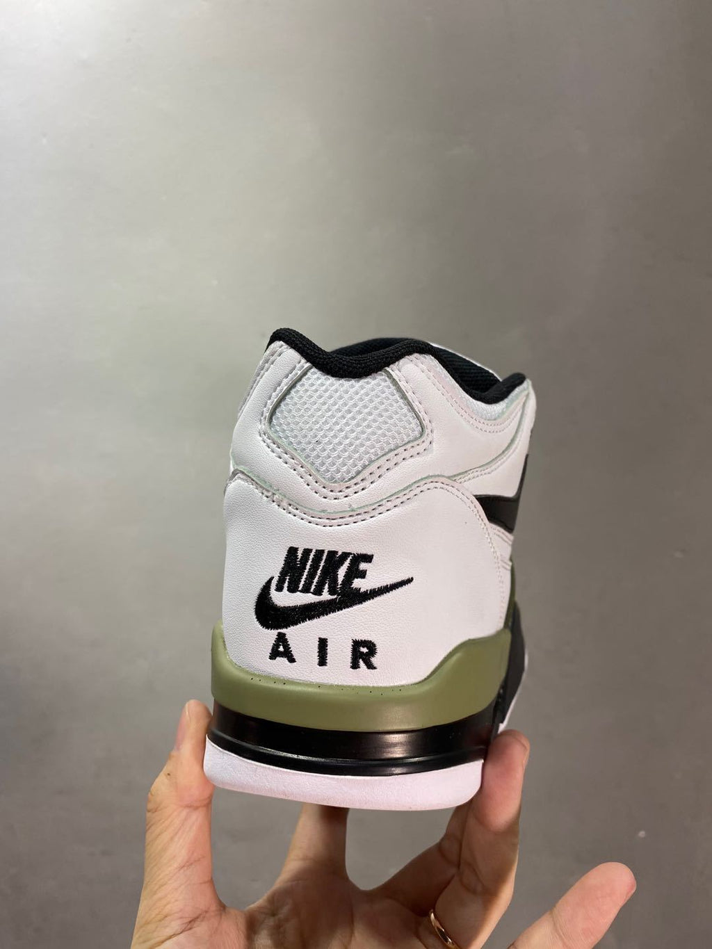 Nike Air Flight 89 Sneakers White Olive Green