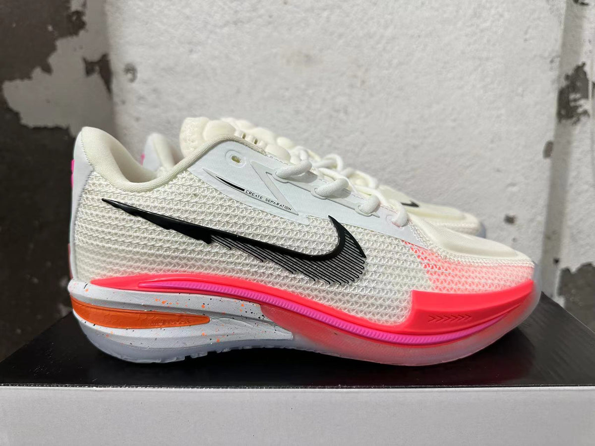 Nike GT Cut Basketball Shoes in White and Peach