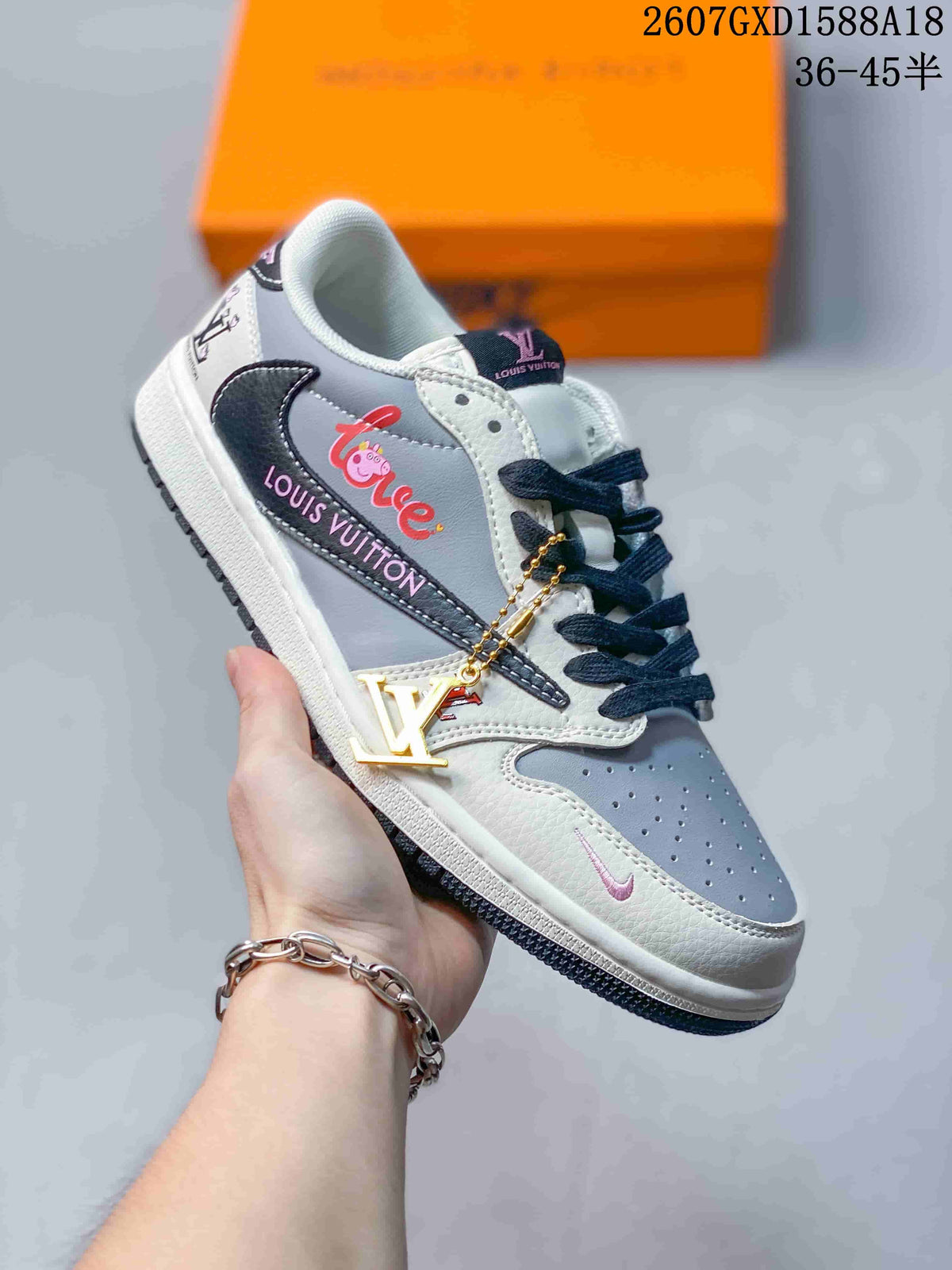 Nike Air Jordan 1 Low OG SP Sneakers Military Blue and Brown