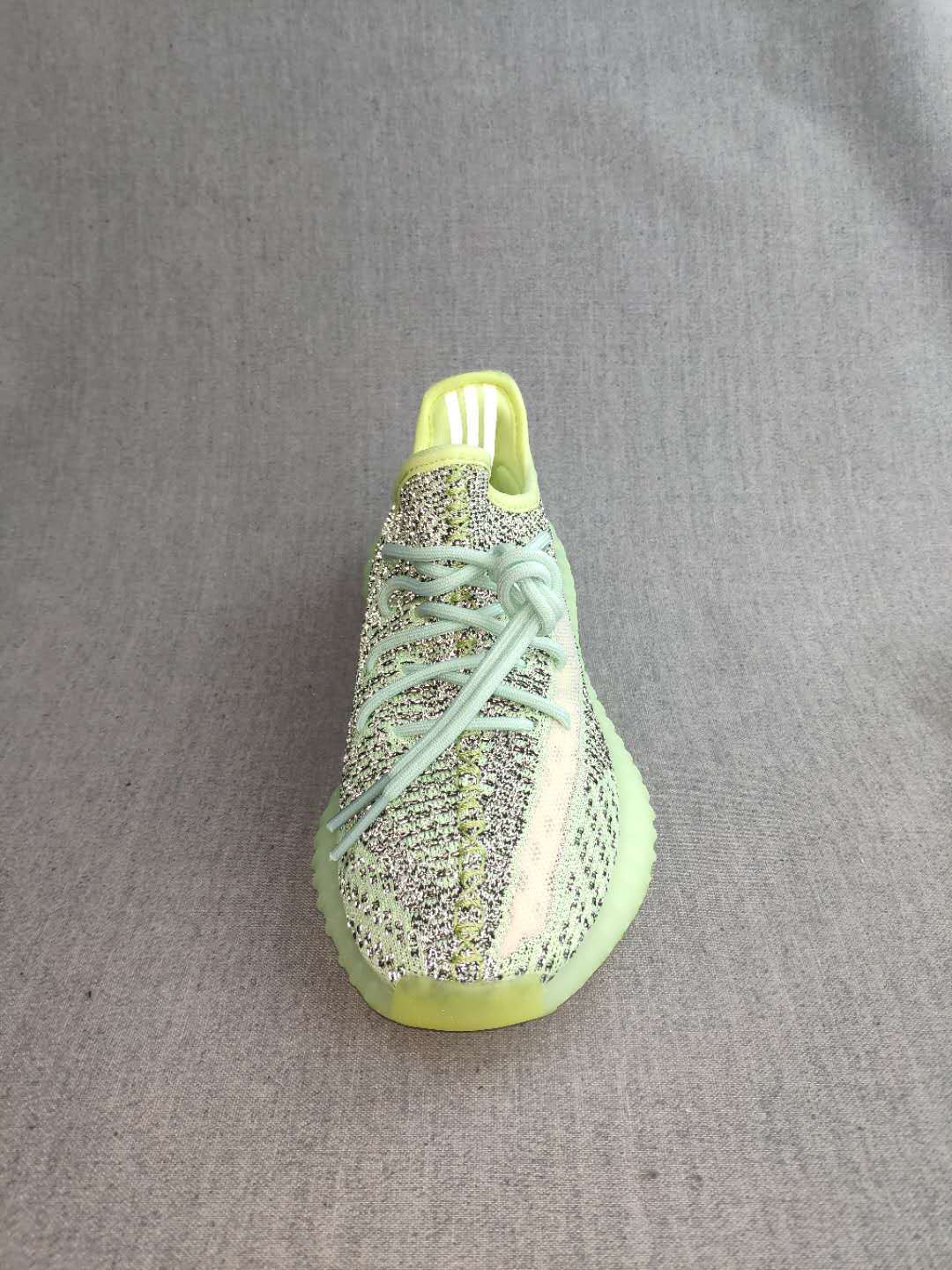 Yeezy 350 V2 Knit Sneakers in Lime Green and Mint