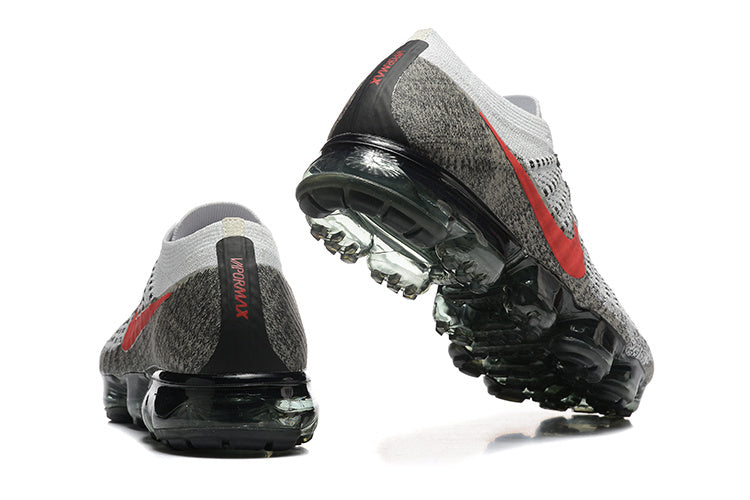 Nike Air VaporMax Flyknit 849558-020 Grey Red Sneakers