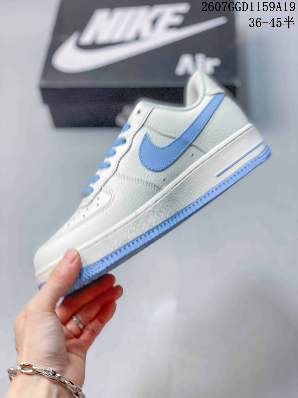 Nike Air Force 1 '07 Low White Light Blue Sneakers