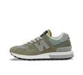 New Balance U574LGST Olive and Gray Sneakers