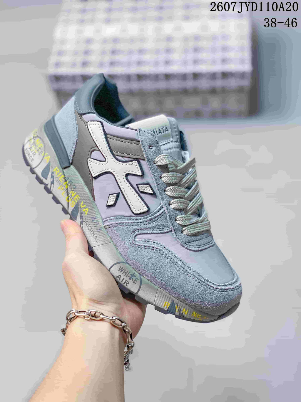 Premiata 712500UOI Men's Retro Casual Sneakers