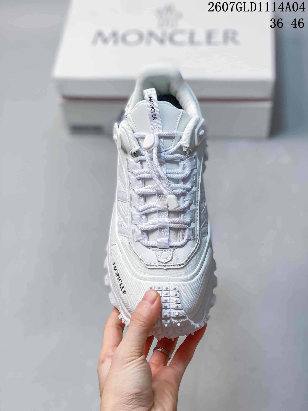 Moncler Pacey White Low-Top Sneakers 2607GLD1114A04