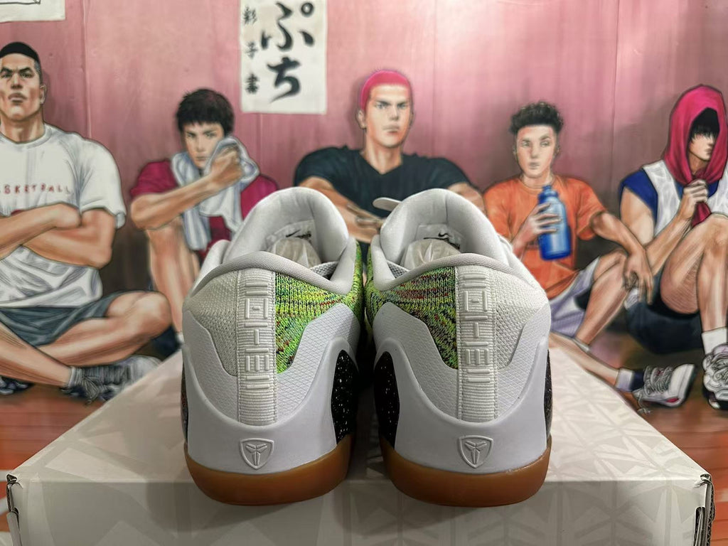 Nike Kobe Basketball Sneakers White Green Gum Sole