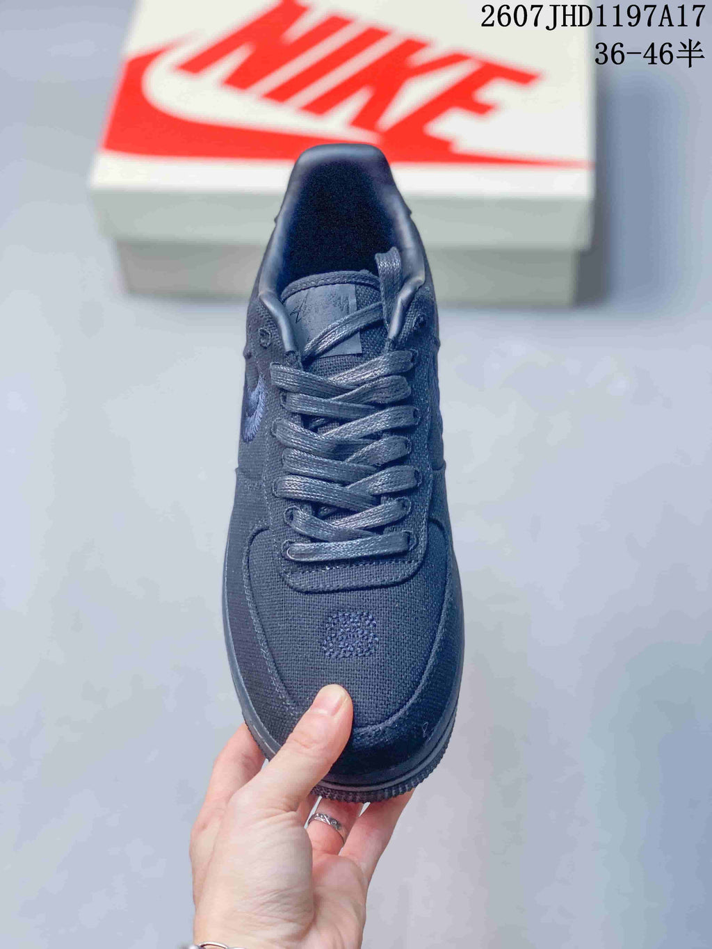Nike Air Force 1 '07 x Stussy Black Sneakers 2607JHD1197A17