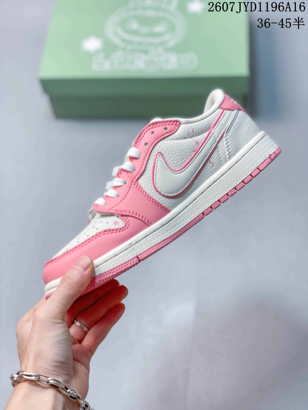 Jordan Air Jordan Low Pink White Labubu Graphic Sneakers 2607JYD1196A16