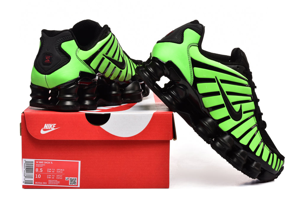 Nike Shox TL Sneakers Neon Green and Black