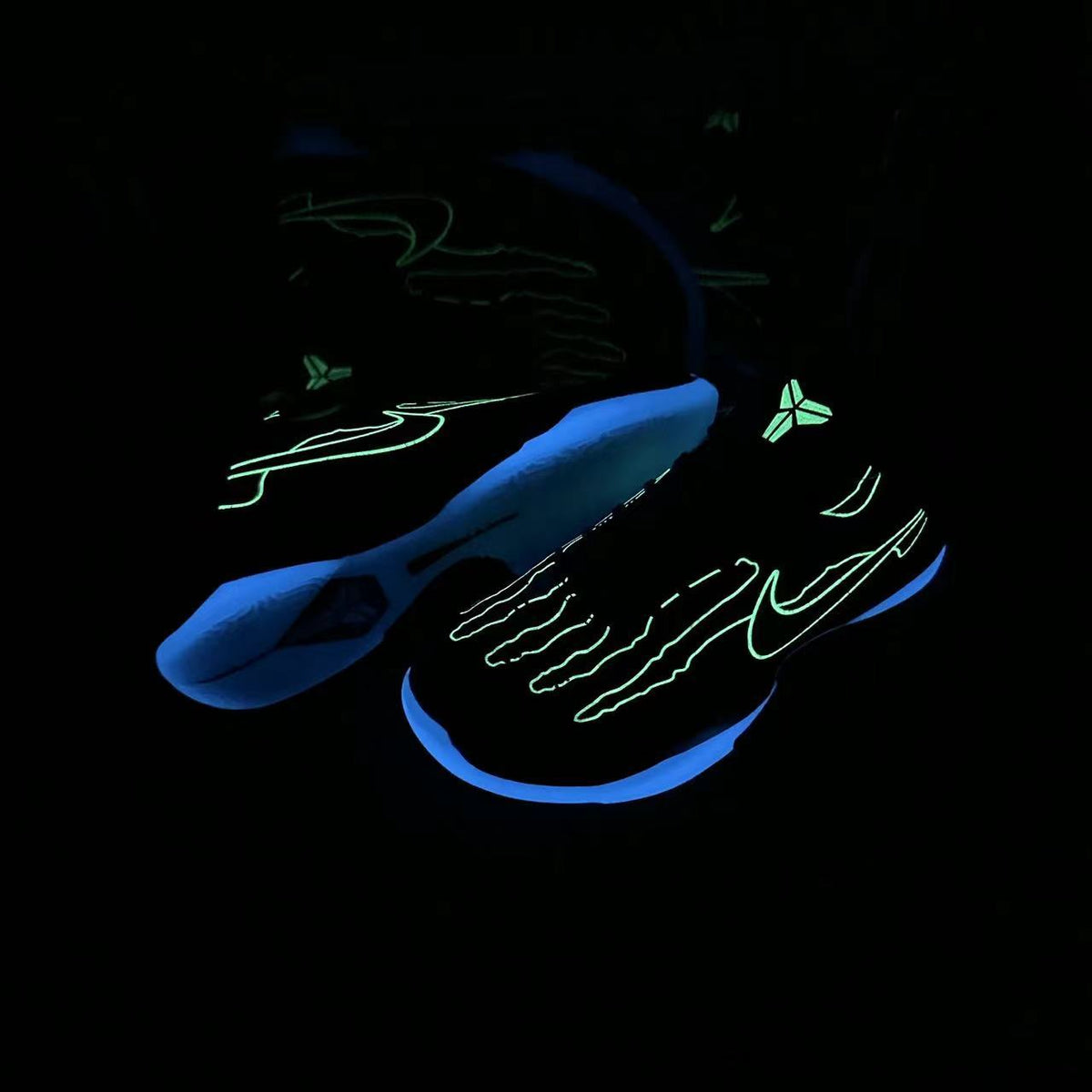 Nike Kobe 5 Protro Blue Skull Basketball Shoes