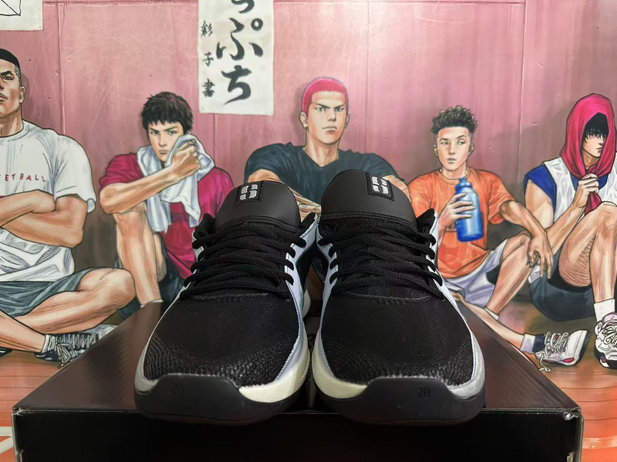 Nike Black and Silver Basketball Sneakers