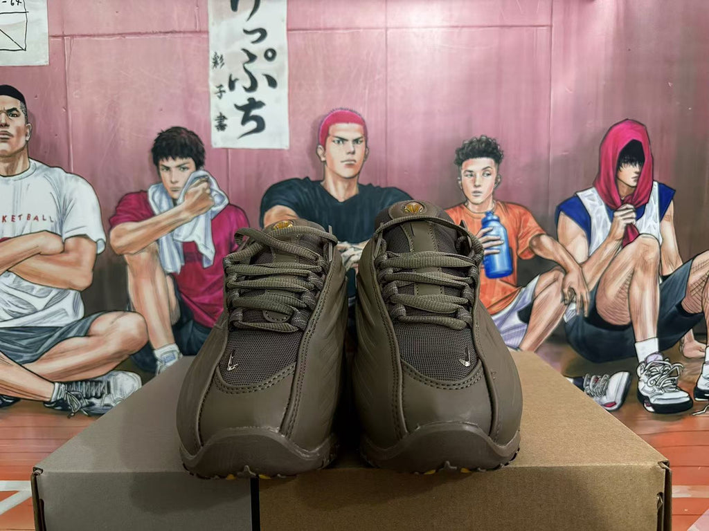 Brown E-Tek Low-Top Sneakers