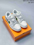 Nike SB Dunk Low White Green Gum Sneakers 2607JVD1158A18