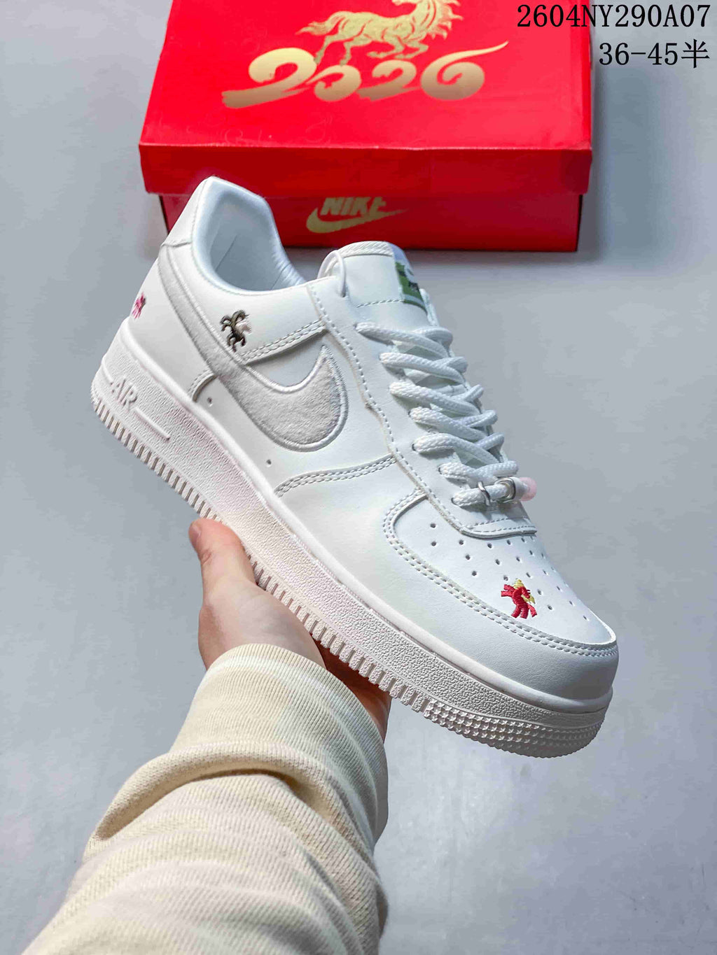 Nike Air Force 1 Low White Year of the Horse Sneakers