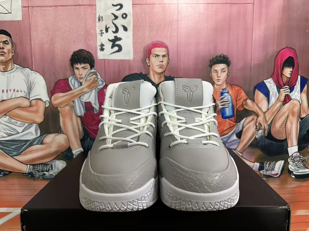 Nike Kobe 1 Protro Basketball Shoes in Grey and White