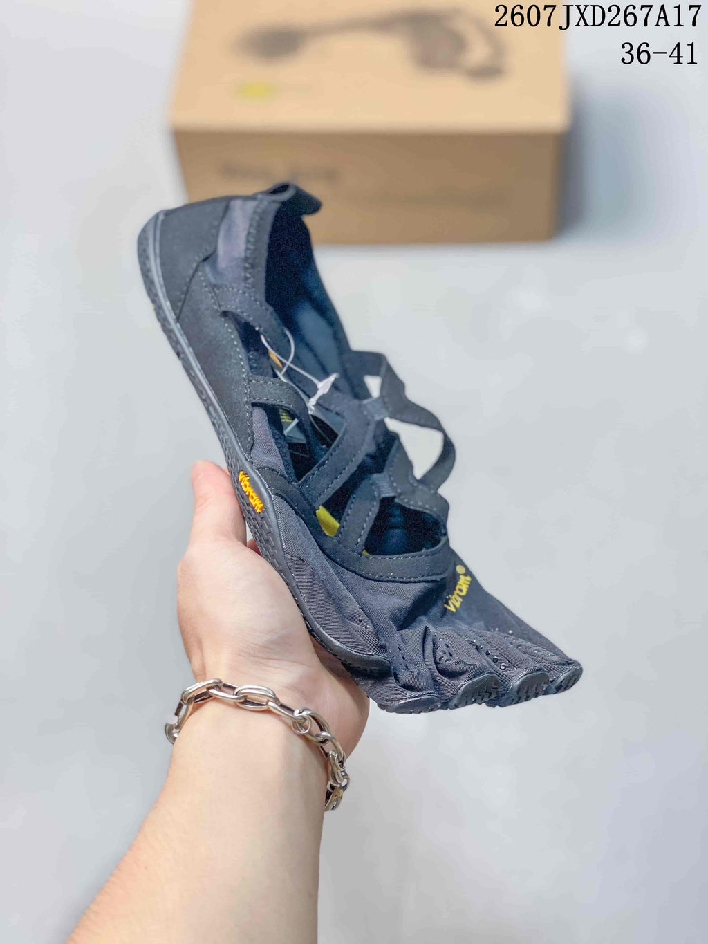 Vibram Five-Finger Training Sneakers Black Yellow 2607JXD267A17