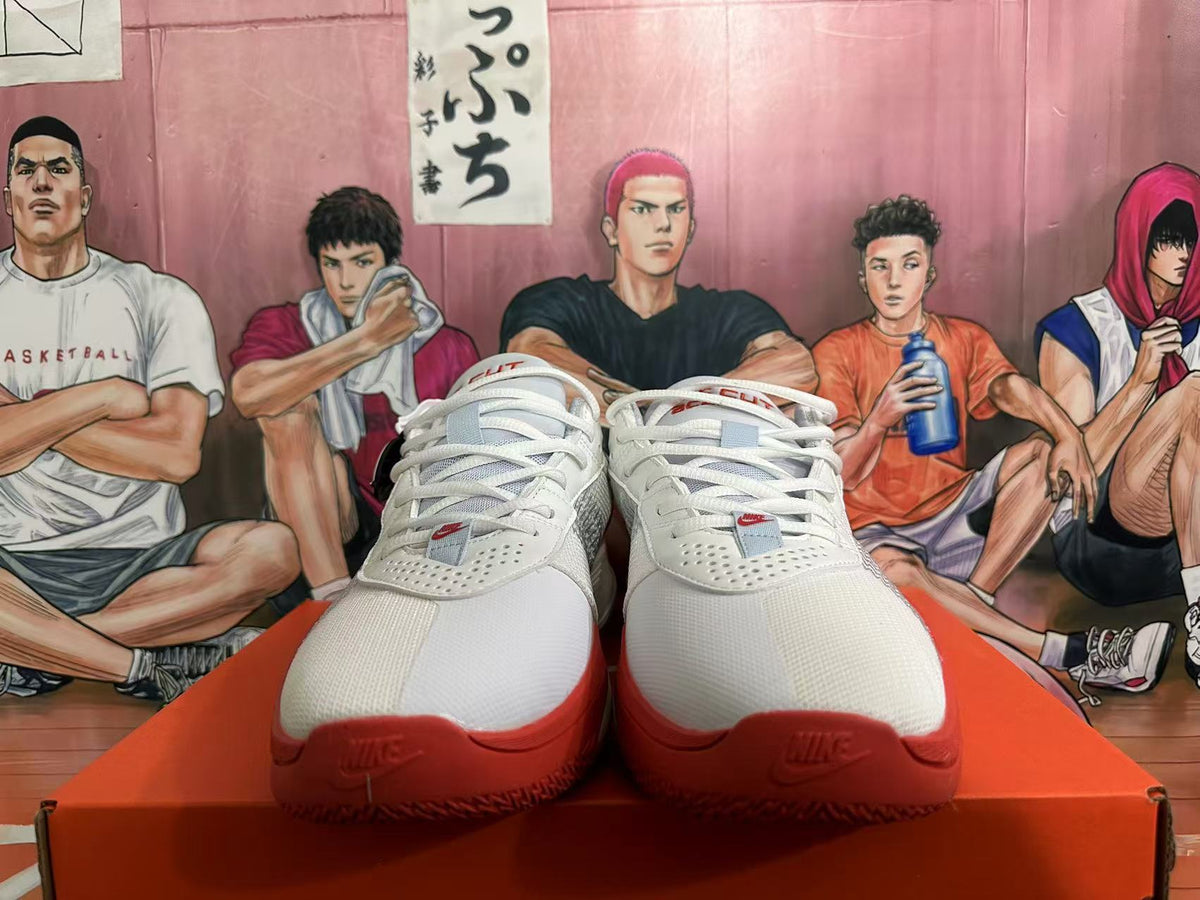 Nike GT Cut 3 Basketball Shoes White Red Silver