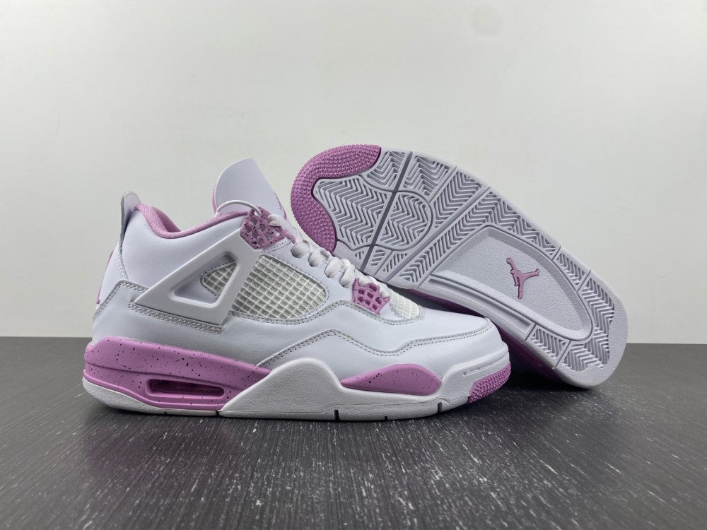 Jordan Air Jordan 4 Retro White and Pink Sneakers CT8527-116