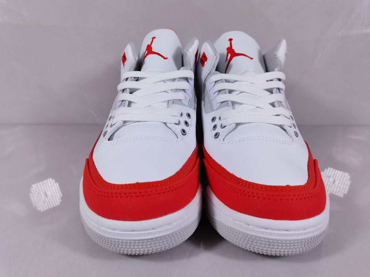 Jordan Air Jordan 3 Retro White Red Sneakers