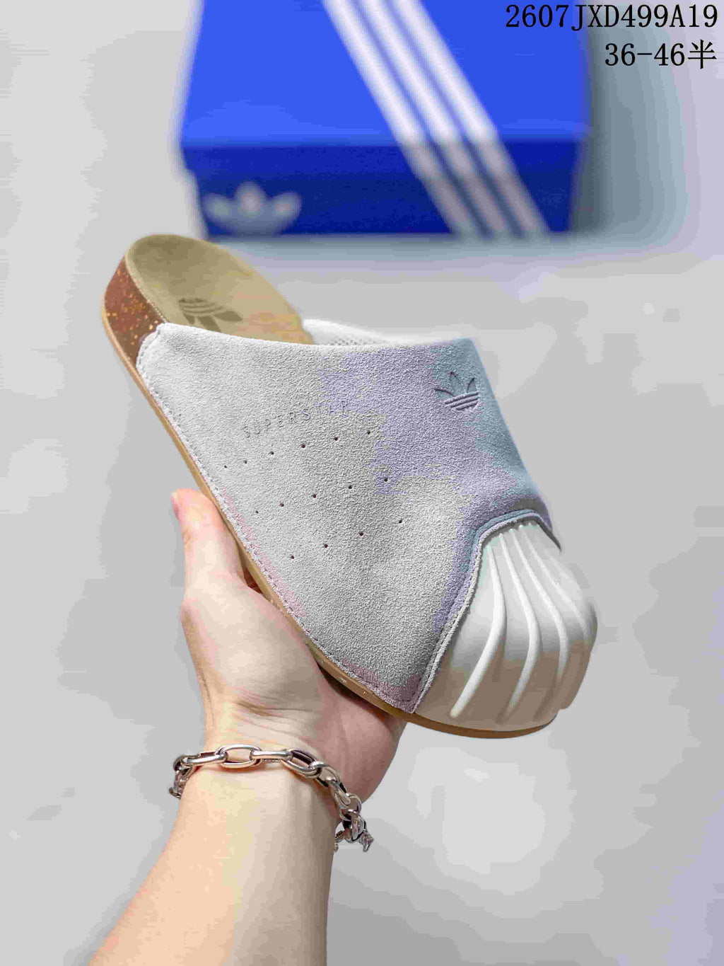 adidas Adimule Mule Slides Grey White 2607JXD499A19