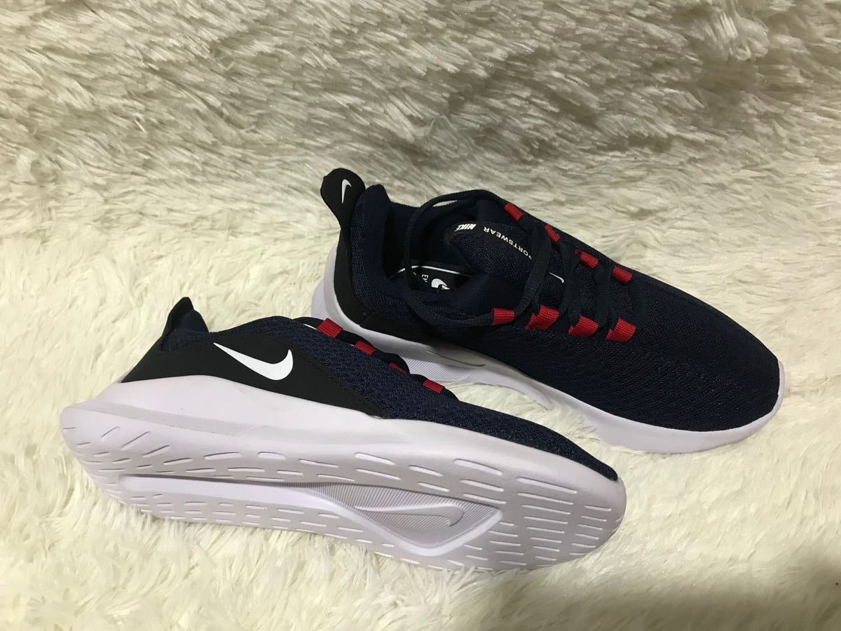 Nike Lunar 5 Sneakers in Navy, Red and White