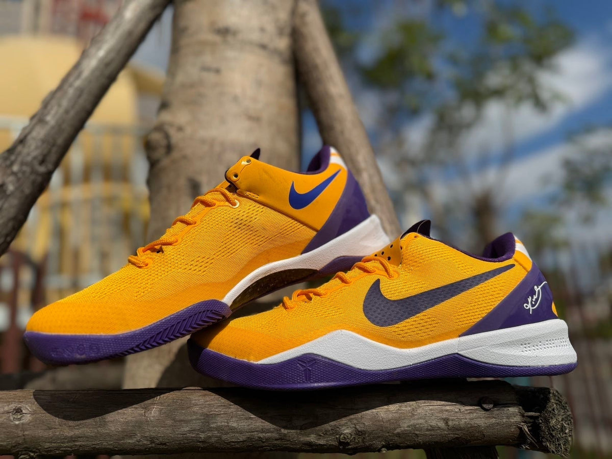 Nike Kobe 8 LSU Basketball Shoes in Gold and Purple