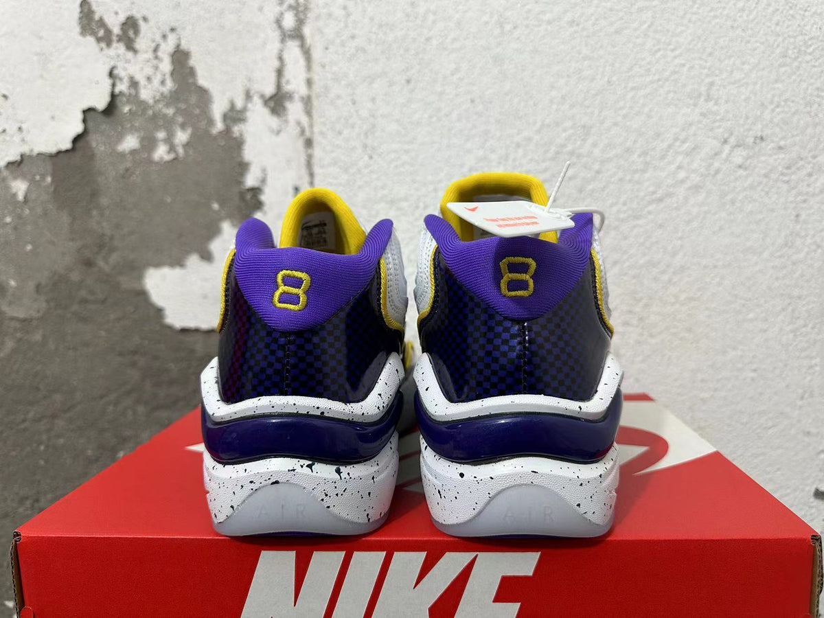 Nike Air Max Uptempo 97 White Purple Yellow Sneakers