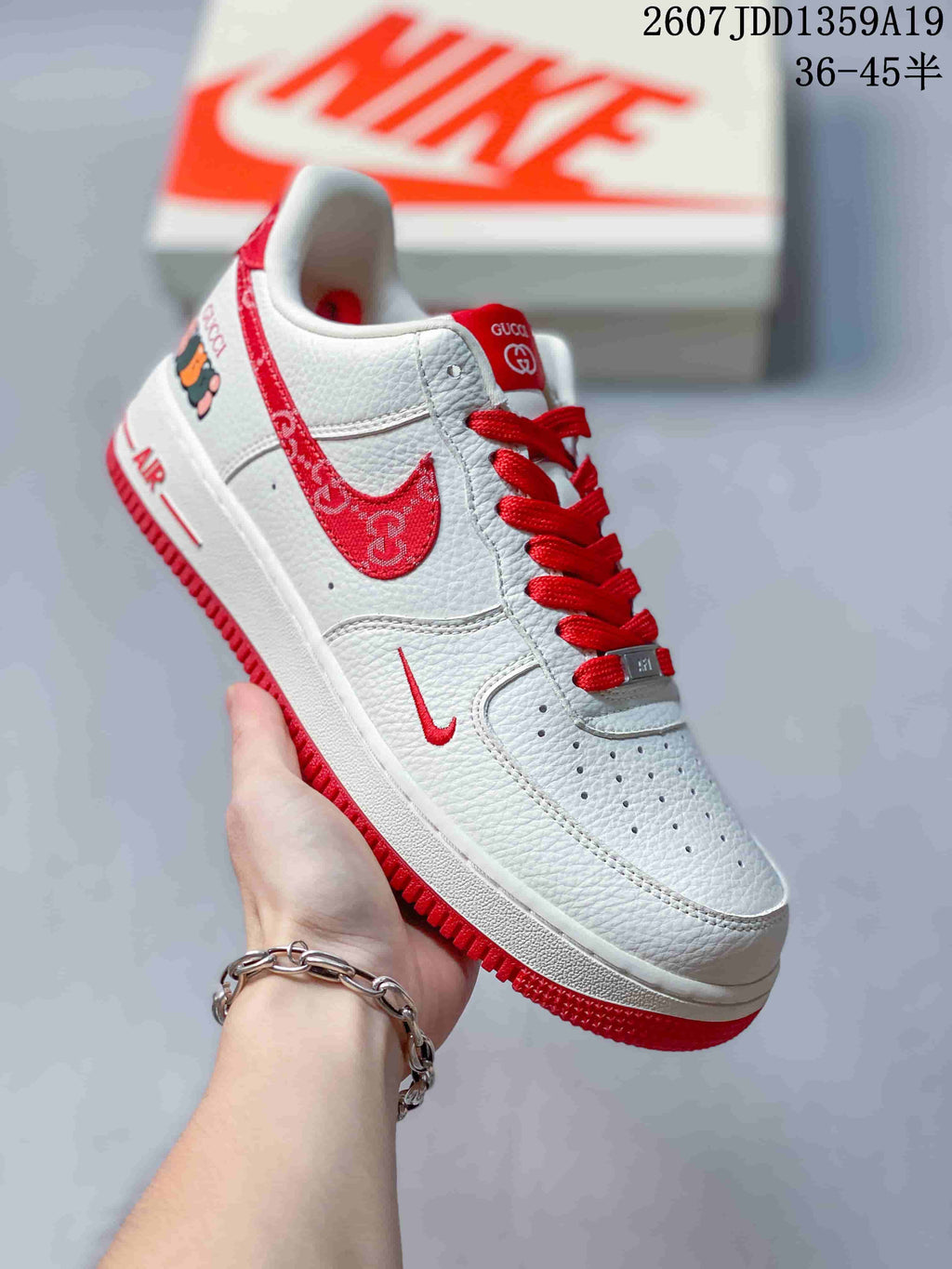 Nike Air Force 1 Low Graphic Sneakers White Multicolor