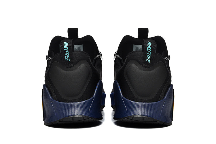 Nike Black and Blue Low-Top Sneakers